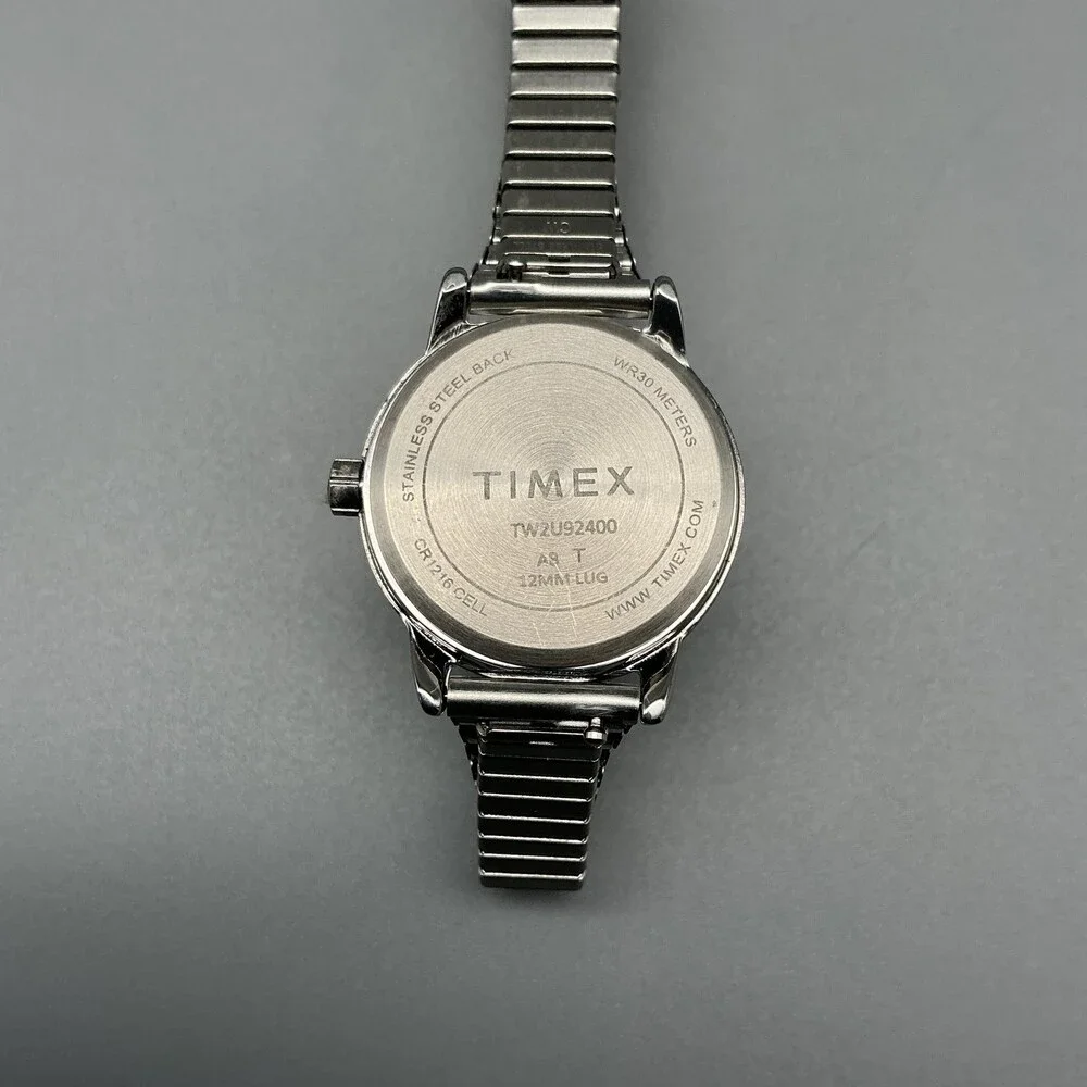 Timex Easy Reader Indiglo Womens Watch 25mm Silver Tone TW2U92400 New Battery